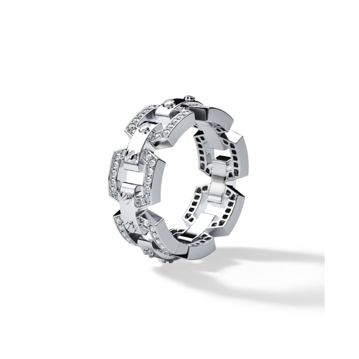 Platinum mechanical link chain singsing