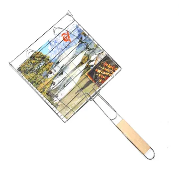 Portable bbq grills charcoal Iron Fish Grill  outdoors tools