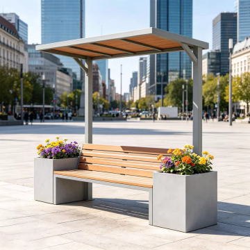 Outdoor-Parkbank mit Stahlrahmen, wetterbeständige Metall-Gartenbank, strapazierfähig, 2–3-Sitzer, öffentliche Straßenbank für den Innenhof