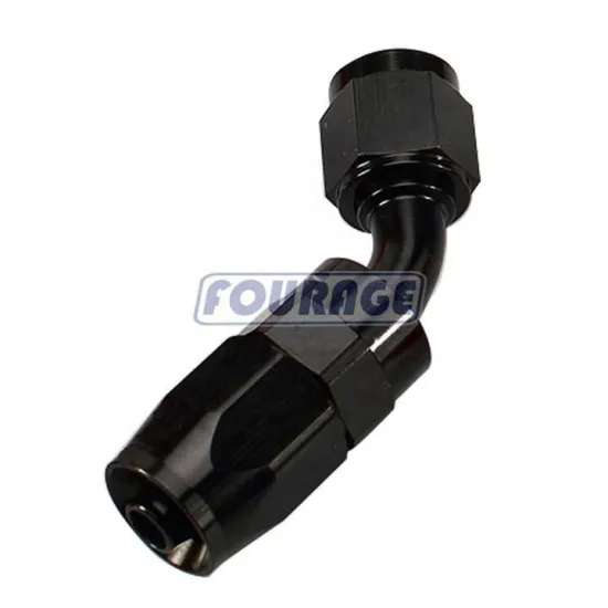 Aluminum AN Fittings: 45 Degree Swivel Seal Hose Ends for Oil and Fuel Lines