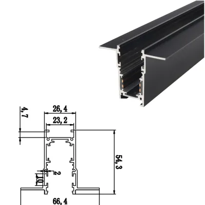 DC48V led Magnetic Led spotlights Track