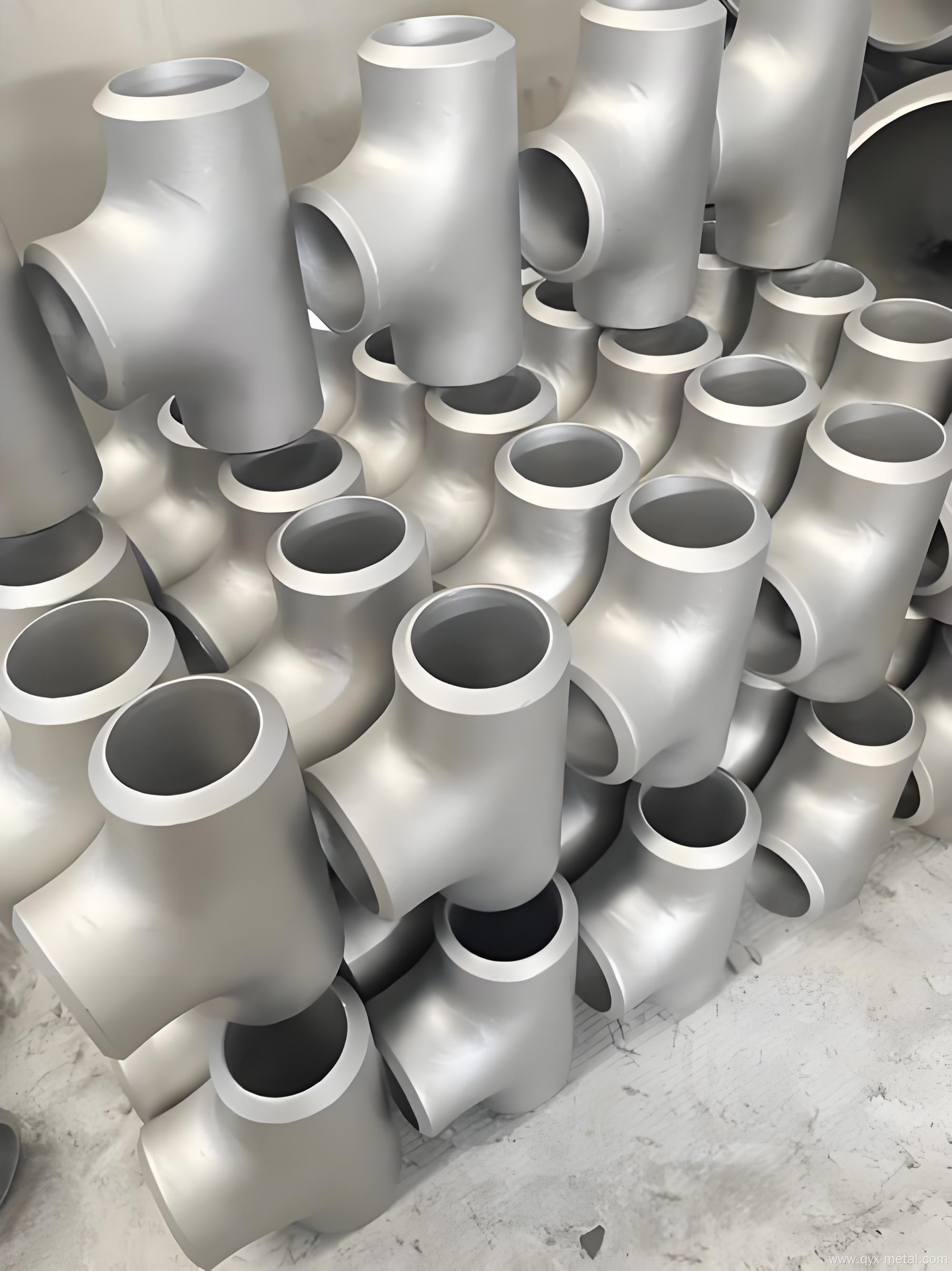 High Precision Titanium Tee Pipe Fittings for Industrial