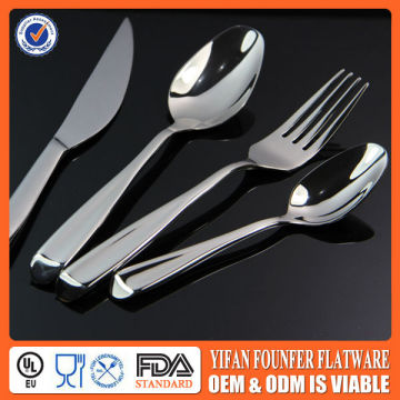 Stainless steel forged flatware thick handle