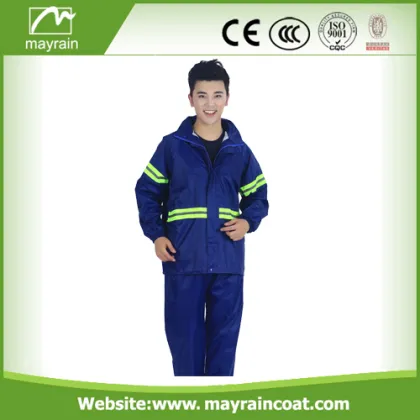 Polyester Children Black Blue Red Rainsuits