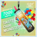 R＆Mモンスターが7000パフを打つ使い捨て蒸気ポッド