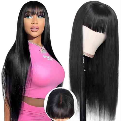 2x4 Lace Wigs with Bangs