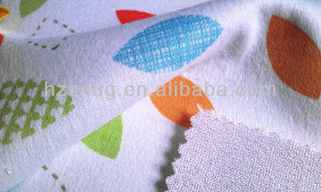 160gsm Bamboo terry and back Flannel with TPU lamination Waterproof fabic