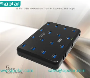High quality 16 port usb 3.0 hub