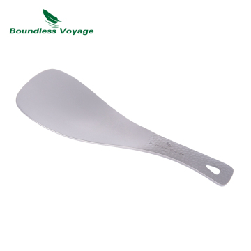 Boundless Voyage Pure Titanium Rice Spoon - Lightweight and Portable for Home and Outdoor Use