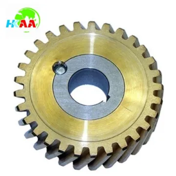 Custom design service right hand lead worm gear, double lead steering worm wheel gear