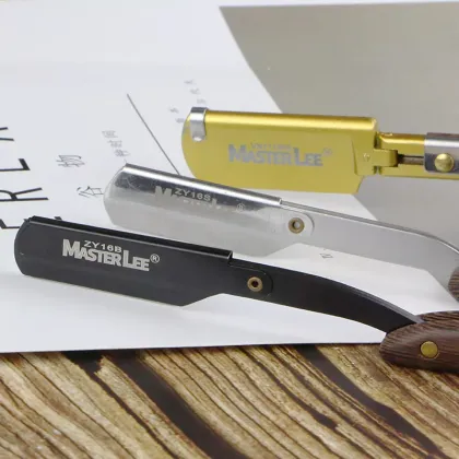 Masterlee Brand Folding Barbershop Straight Blade Shaving Razor