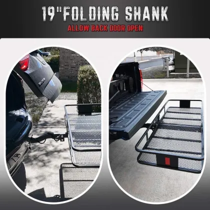 Steel Folding Hitch Cargo Carrier for Trucks