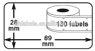 Etiquetas Address Labels Dymo Compatible Label 9-9*010 Printers 89mmX28mm-130Labels