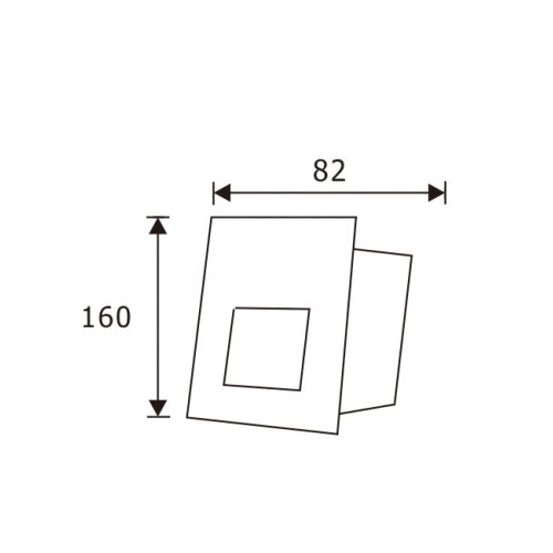 Recessed Square 4W LED Step LightofStep Lights 120 Volt