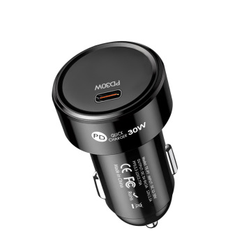 PD30W Single Car Fast Charger 30W 3A Super Fast Charging Car Cigarette Lighter Adapter