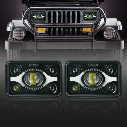 Motorcycle Truck LED Square Headlights