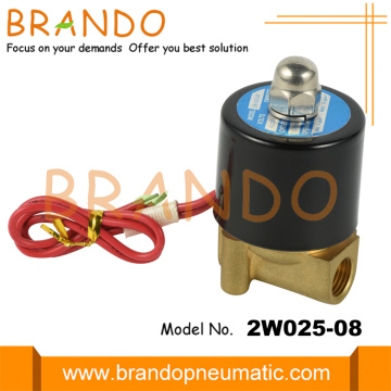 2W025-08 1/4'' NC Brass Solenoid Valve DC24V AC220V