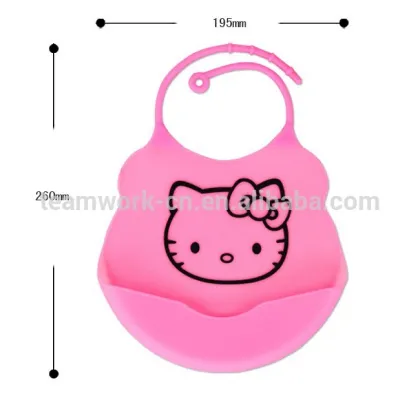 Cute pattern carton design cheap babybjorn soft bib