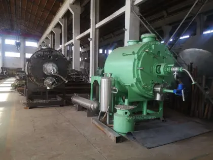 Industrial vacuum rake dryer for paste materials
