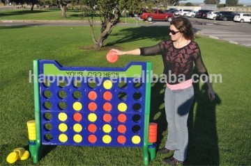 Wooden outdoor connect four game Garden 4 in a line game for adult
