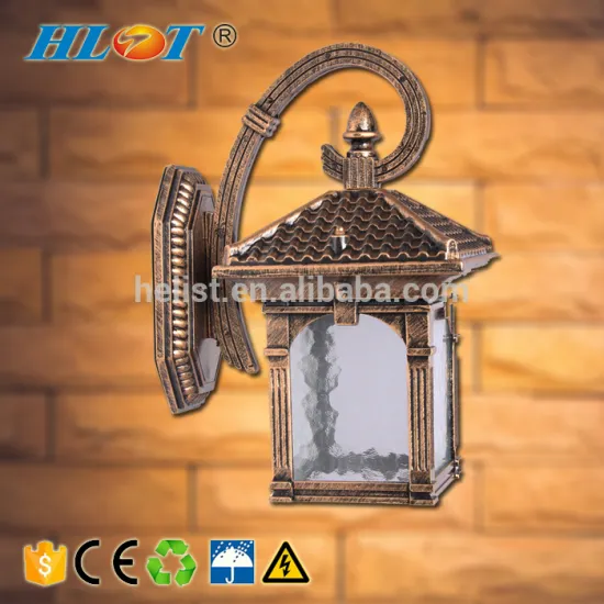 Aluminum and glass european led garden lights waterproof vintage wall lamp