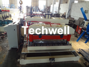 Manual, Automatical Type Color Steel Tile Roll Forming Machine With High Grade 45# Axis