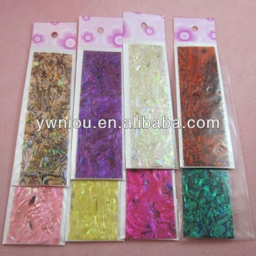 cheap fashion style nail art set many designs shell paper stickers
