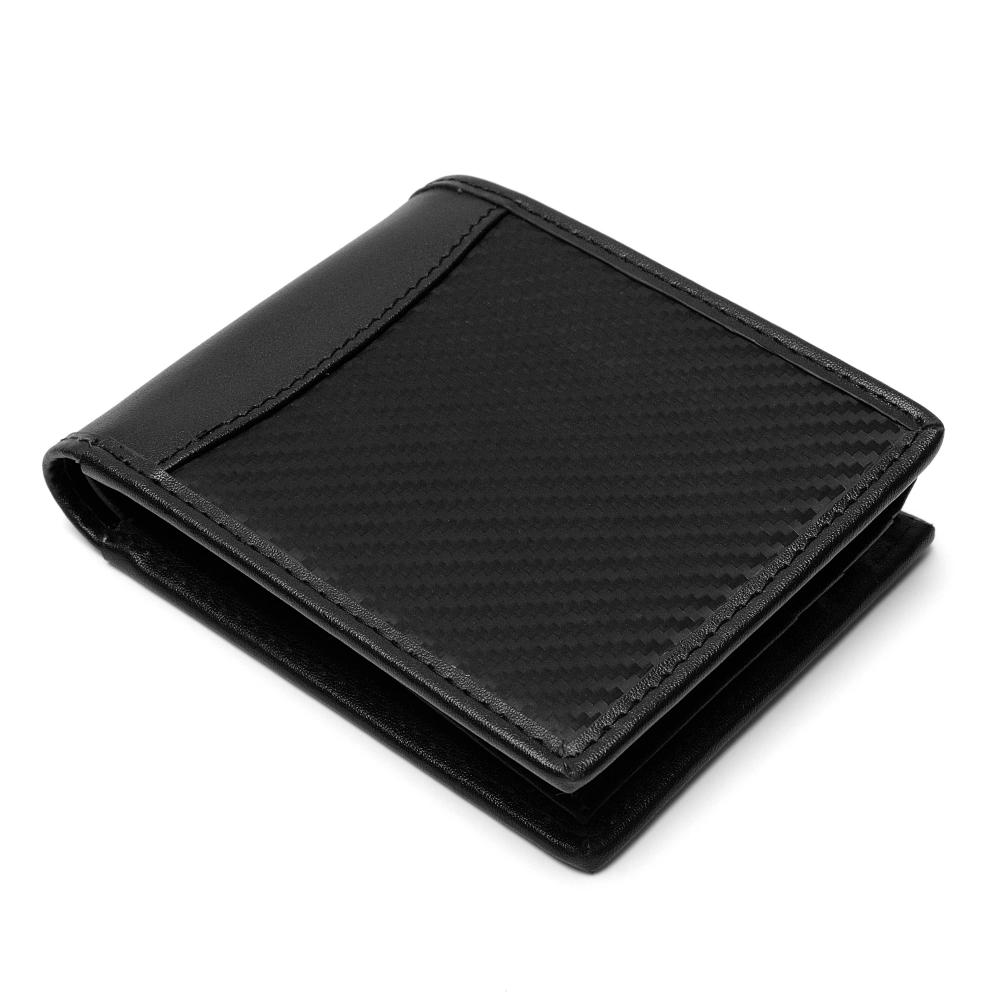 Drop Shipping Multi Card Slot Carbon Faser Brieftasche