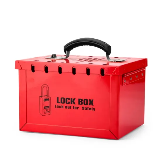 LOTO Heavy Duty Safety Steel Portable Group Lockout Box - 13-Hole for Industrial Equipment Overhaul