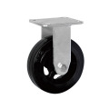 Heavy Duty Rigid Solid Rubber on Iron Casters