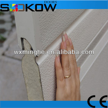 white garage door panel