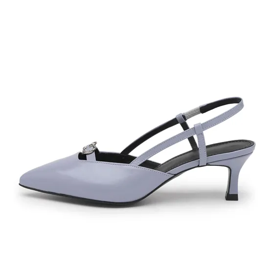 Chic Casual Sandals with Delicate Cat Heel