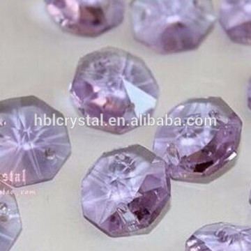 14mm Octagon Beads Lilac Color K9 Christmas Glass Prism