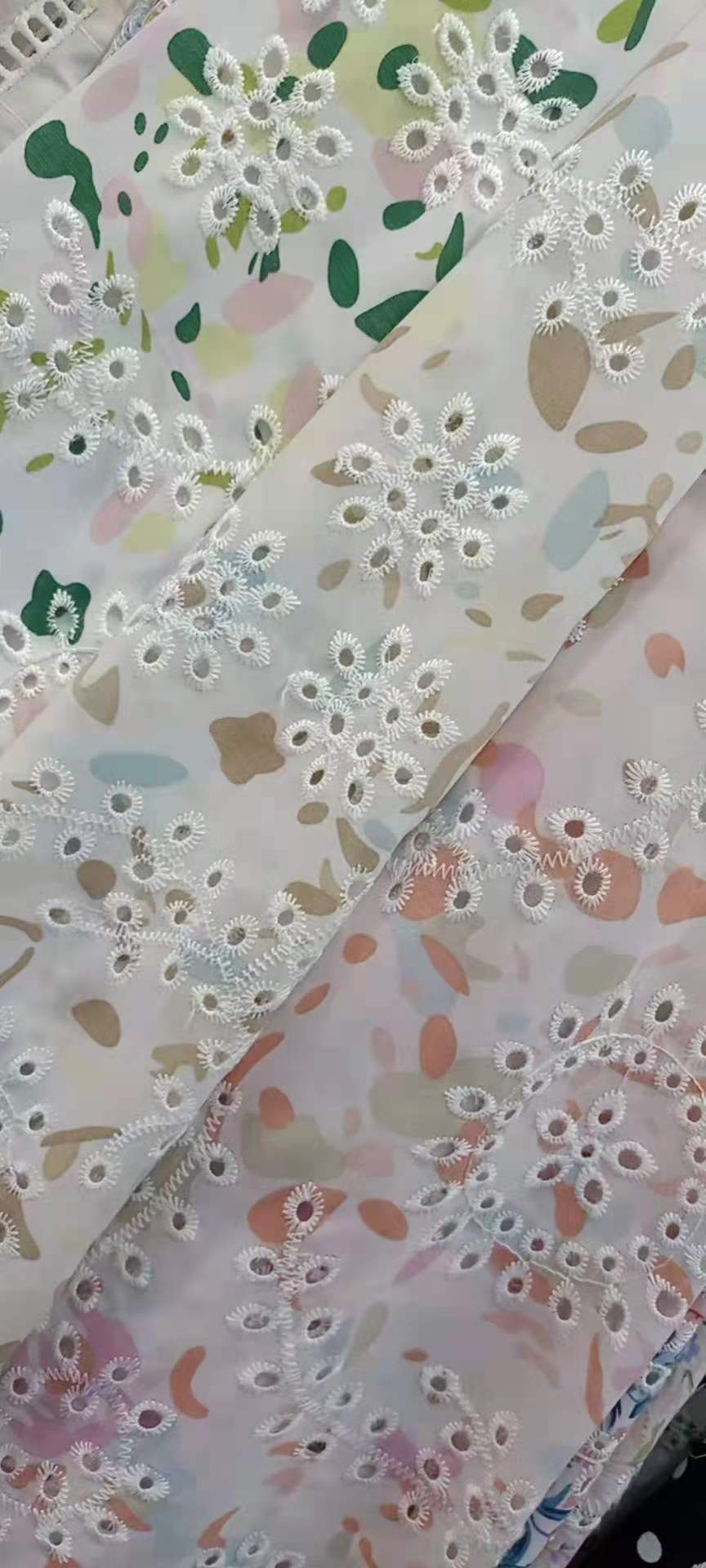 Printing cotton lace