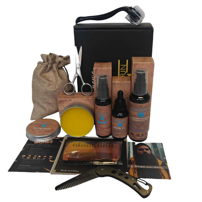 Set de 9 piezas mejor productos de barba calificados