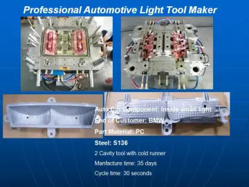 Plastic Injection Mould Design Auto Car Parts Light Mould for Nissan Parts