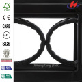 Black Scenic Hinge Left Security Door