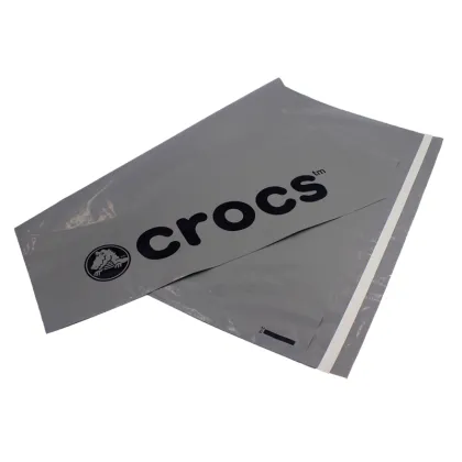 Gray Famous Brand Plastic Poly Mail Bag