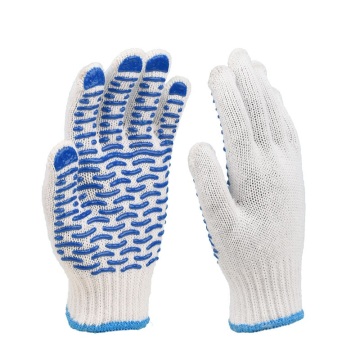 Wave dotted plastic gloves
