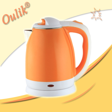Orange 1.5L Double Jacketed Electric Kettle