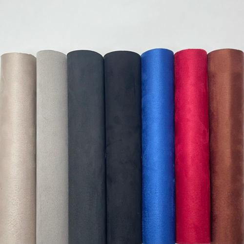 Adhésive chaud étiré en suède noir enveloppe en vinyle en tissu en velours noir