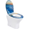 Duroplast patterned Toilet Seat Soft Close(wave)