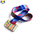 High quality custom ribbon gold event medals