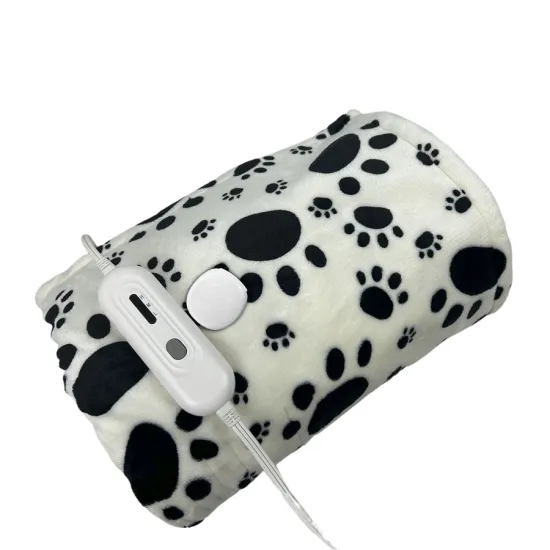 ETL Certified 50"x60" Heated Throw Blanket: 3 Heat Levels & Auto Off Safety