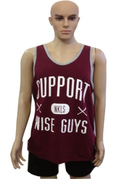 Customized Cotton Printed Tank Top /Men Singlet