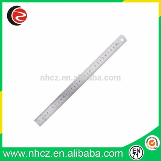 Metal ruler 30 cm size for office use