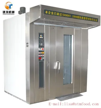 Automatic cake biscuit bakery gas and electric rotary oven