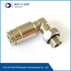 Air-Fluid Elbow Quick Connectors for oil and grease.