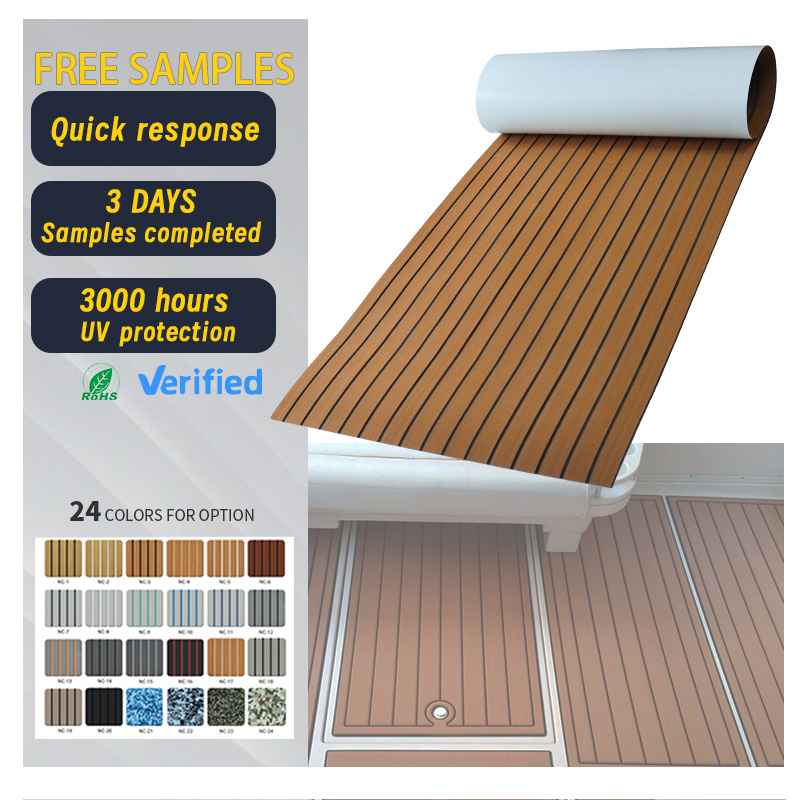 Eva Foam Faux Teakblattboot Decking