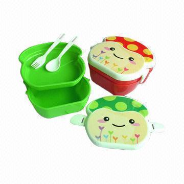 Cartoon Lunch Box with PP Material and Mushroom Shape